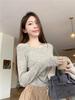 Sweet Hanging Neck Fake Two Pieces Tops Women Korean Chic Bottoming Slim T-Shirt Harajuku Fashion Casual Clothes Autumn 2024 New