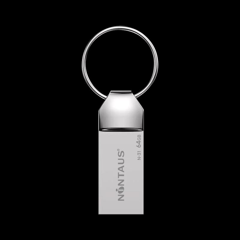 Jinzheng N-33 All-Metal Waterproof USB 2.0 Flash Drive with Steel Ring