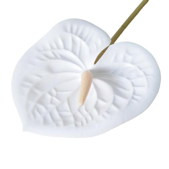 

Искусственные цветы антуриума высотой 27,5 дюймов (78 см) со стеблем, наполнитель для вазы, реалистичная композиция из искусственных цветов для украшения стола, свадьбы или дома. A