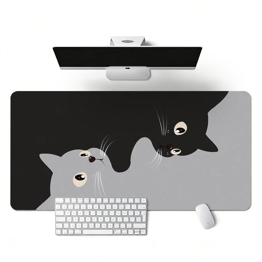 Katzenmuster Extra Großes Gaming-Mauspad Rutschfeste Kante Tastaturteppich XXL Schreibtisch-Mauspad Laptops Gaming-Schreibtischmatte x