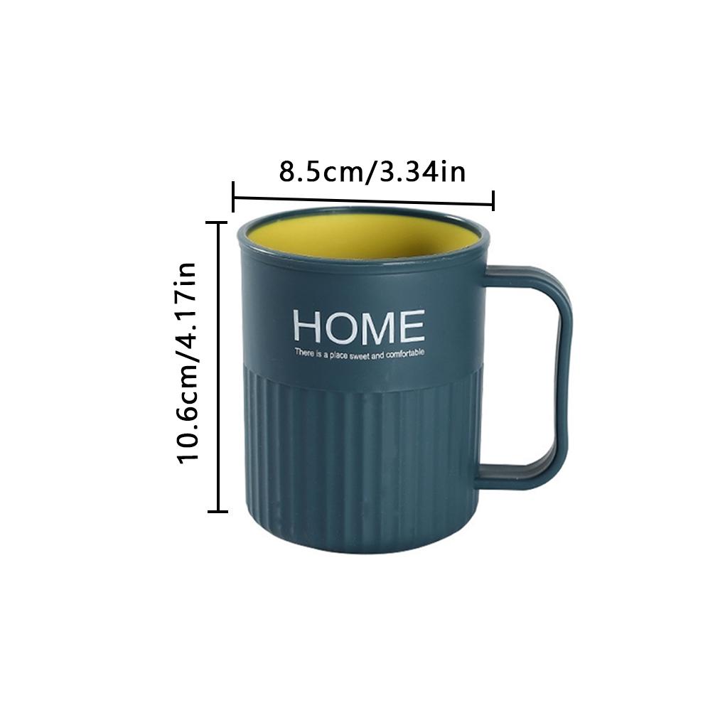2Pcs Nordic Couple Toothbrush Cup Holder Plastic Drinking