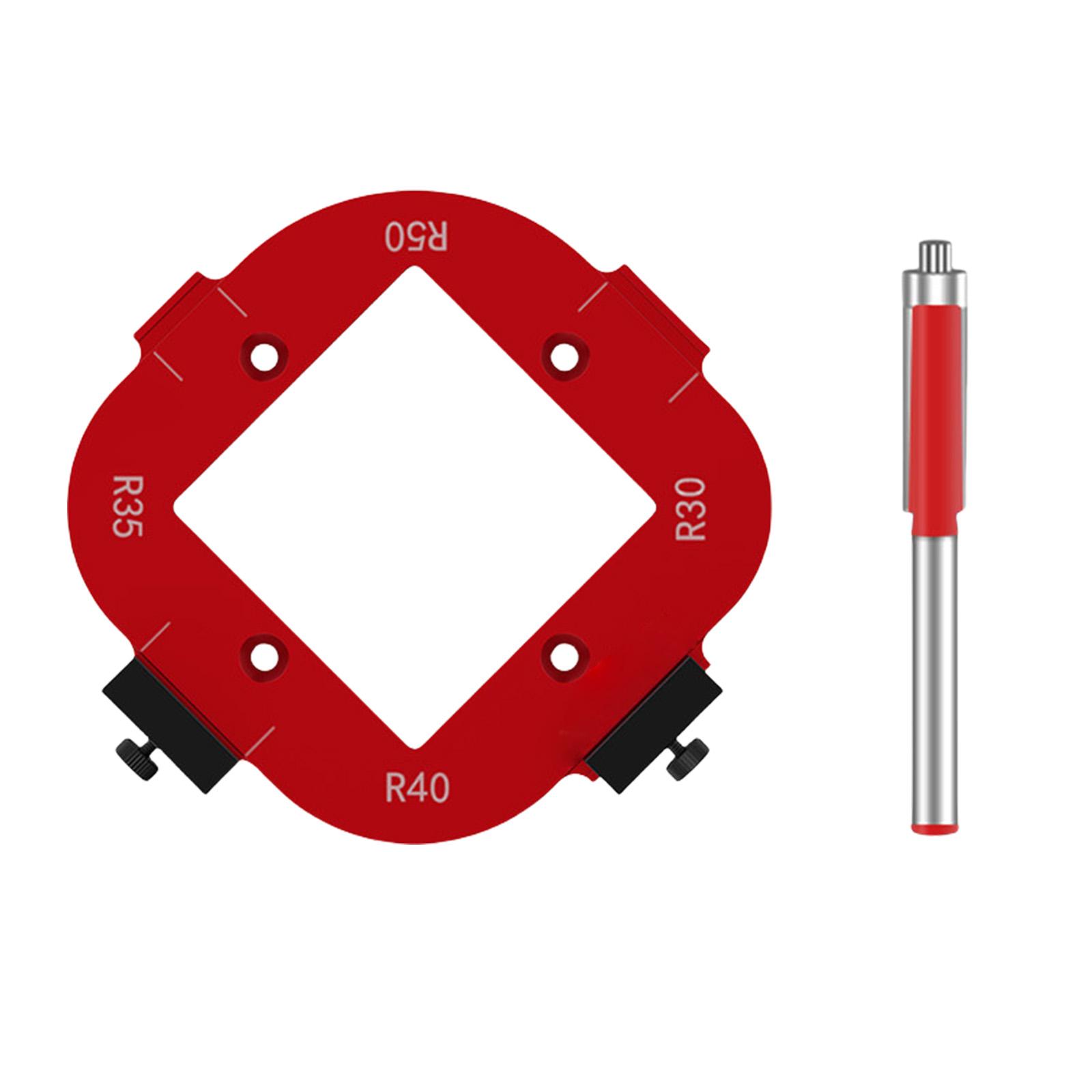 

4 в 1 Деревообрабатывающий фрезер Шаблон для позиционирования дуг и углов Фрезеры для радиусов углов Радиусный шаблон Деревообрабатывающий позиционирующий инструмент L