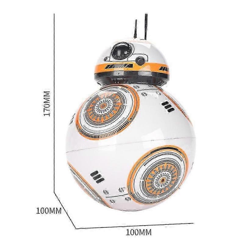 2.4g Remote Control Robot Intelligent Star Wars Upgrade Rc Bb8 Robot With Music Sound Action Figure Gift Toys Ball Bb-8 For Kids