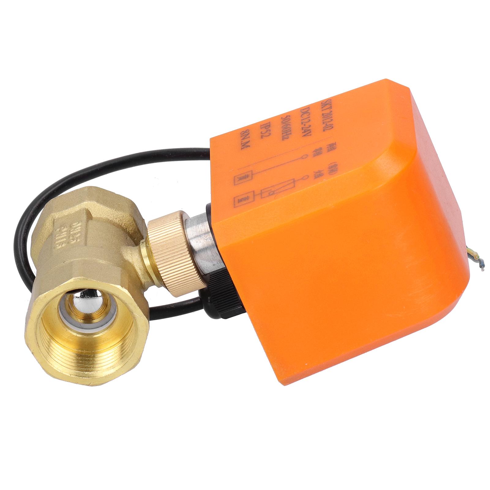 

2 Way Electric Ball Valve 2 Wire Brass Motorized Mechanical Equipment DC12 24V DN25