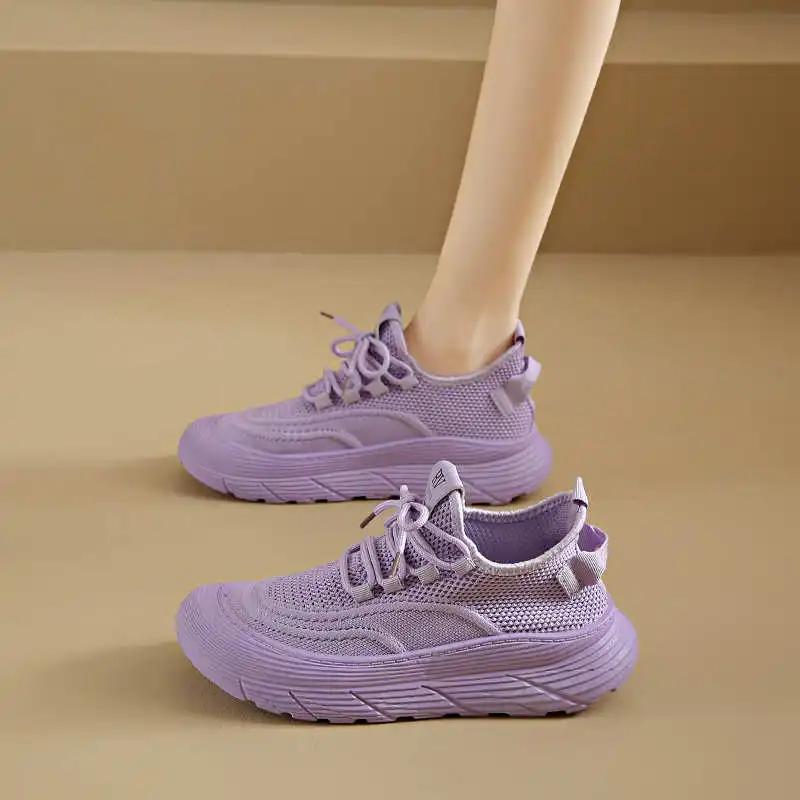 Fashion With Holes Low Flat Sole Sneakers Walking Woman Shoes Summer Golf Trainer Sport Vip Link Festival Vzuttya Fashion