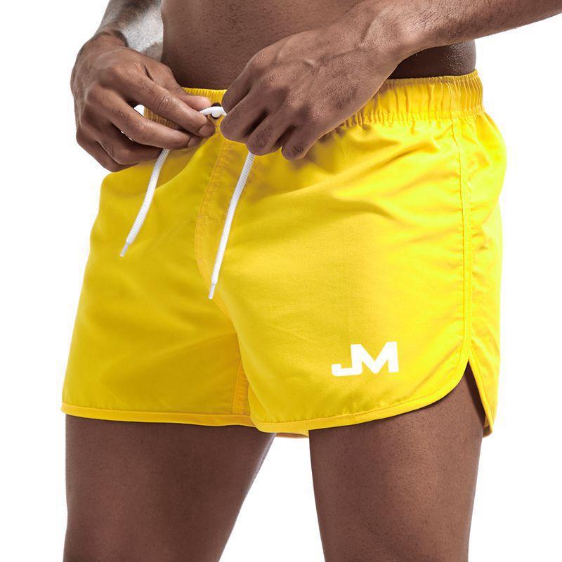 Neue modische Herren-Badeshorts aus Polyester, schnell trocknend, mehrfarbig, Sportshorts, Herren-Dreikammer-Shorts
