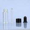 50pcs/100pcs 5ml 10ml 15ml 20ml Clear Glass  Dropper Bottle Jars Vials With Pipette Smooth