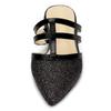 Allegra K Women's T-Strap Pointed Toe Mules, Black, Size 26.5cm