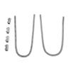 44in Radiator Hose Kit with Cap Clamp Stainless Steel Efficient Cooling Flexible Rustproof Universal Fit Coolant Water