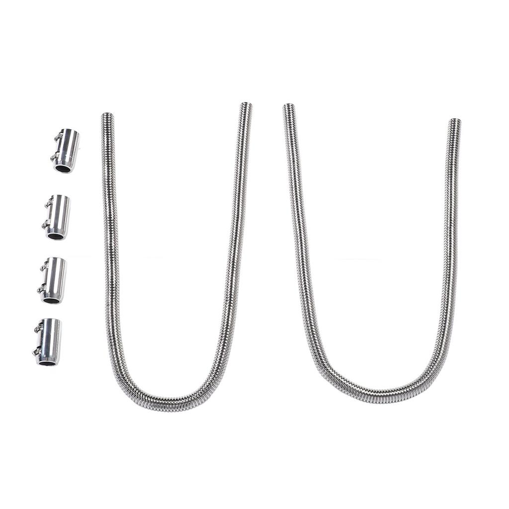 44in Radiator Hose Kit with Cap Clamp Stainless Steel Efficient Cooling Flexible Rustproof Universal Fit Coolant Water