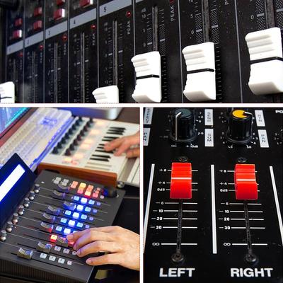 10 BUC Capac Buton Fader Glisor Sensibil la Atingere Striat Capac Buton Comutator Consola Mixer Plastic