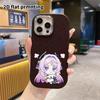 Phone Case: 2D Flat Design Suitable for iPhone 18 17 16 15 14 13 Pro Protective Case, Couple Style, Braided Girl, Christmas and Halloween Gifts
