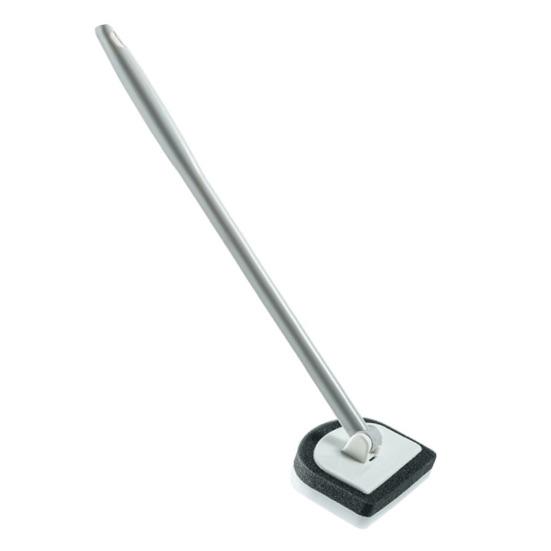 Bathroom Wall Cleaning Brush with 180 Degrees Rotating Head Long Handle Multi-purpose Grout Floor Tile Tub Shower Scrubber with Stiff Bristles