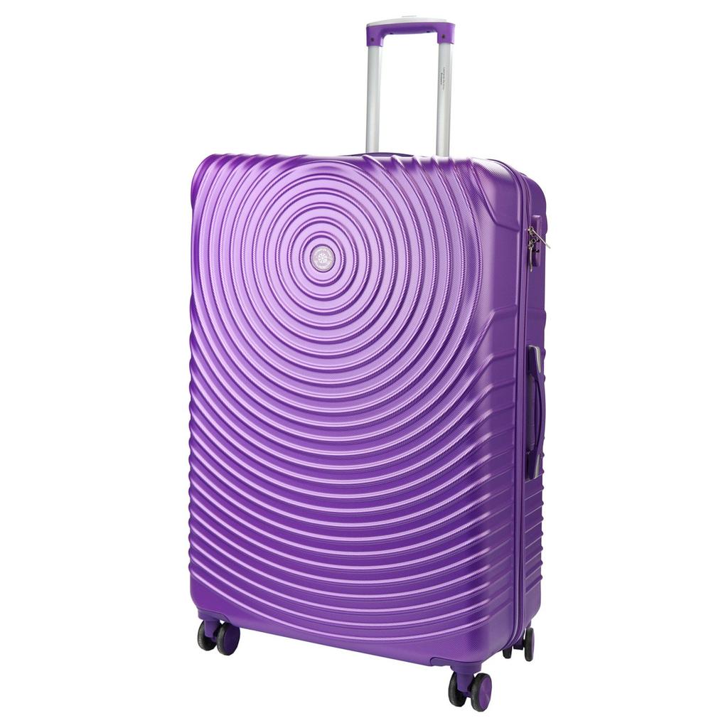 Mocna męska walizka z tworzywa ABS Leonardo da Vinci 3036-1 S32 (S036)