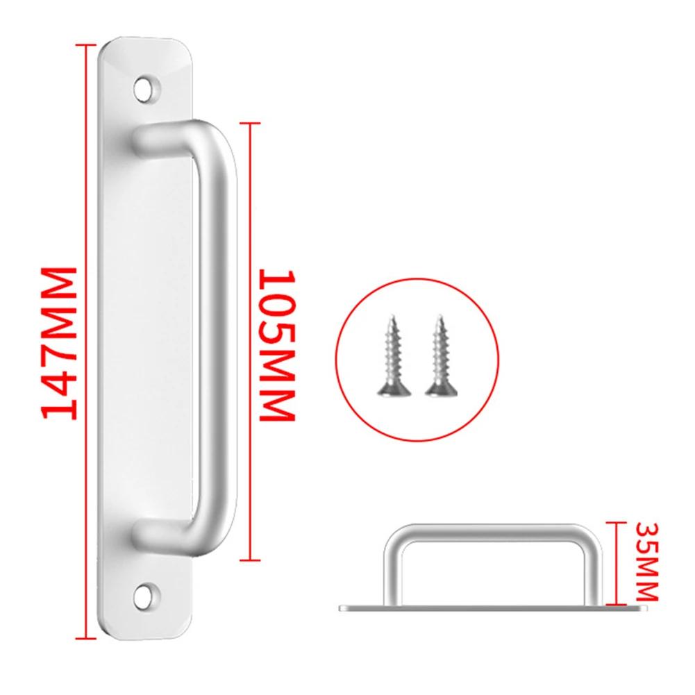 1 pc Door Handle Cabinet Pulls Aluminum Push-pull Balcony Gate Window Pulls Knob Kitchen Furniture Hardware Handle