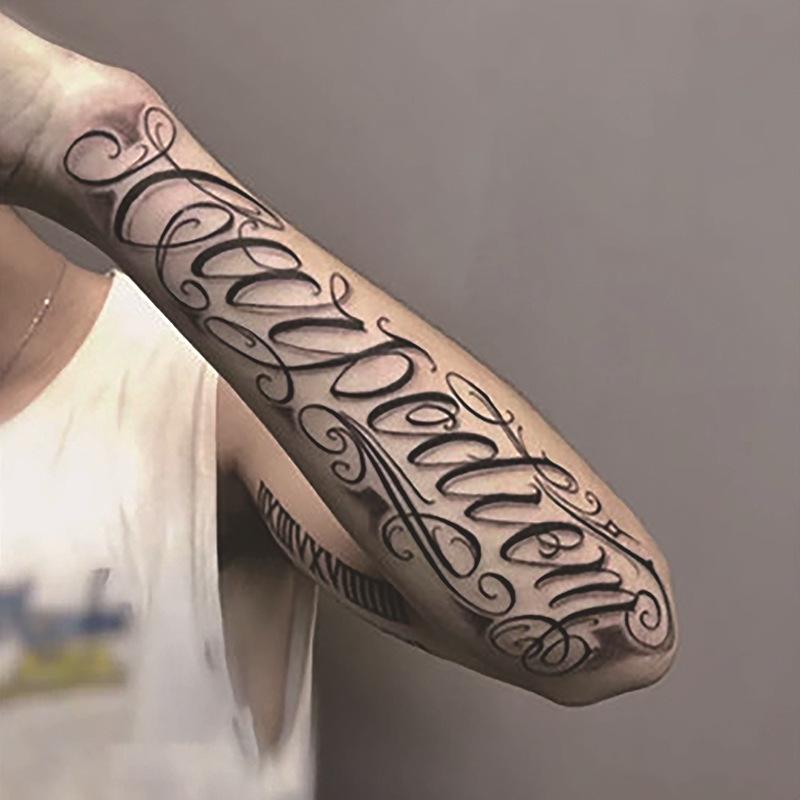 Waterproof Herbal Juice Tattoo Decals - Semi-Permanent, Non-Reflective for Men & Women’s Arms, Chest, Back