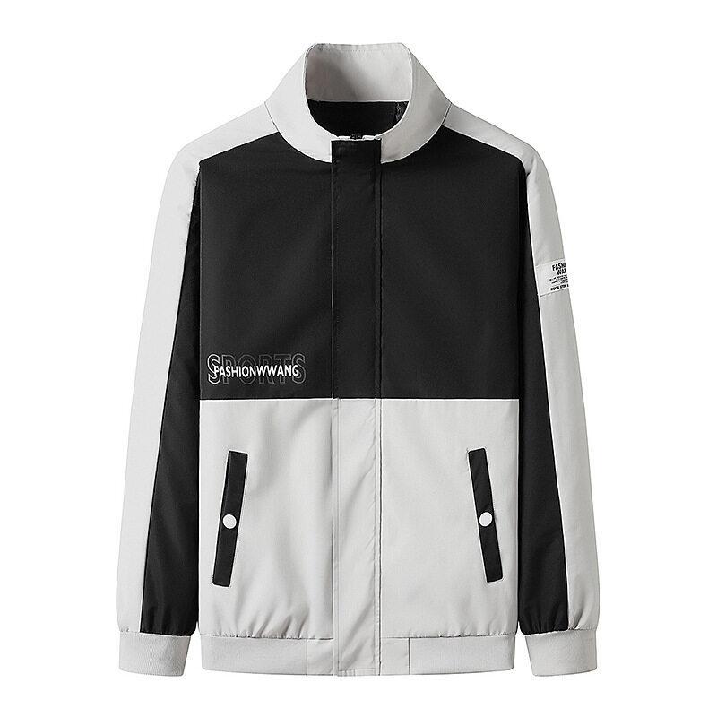 Frühlings- und Herbstmode für Herren, lässige, lockere Slim-Kragen-Jacke