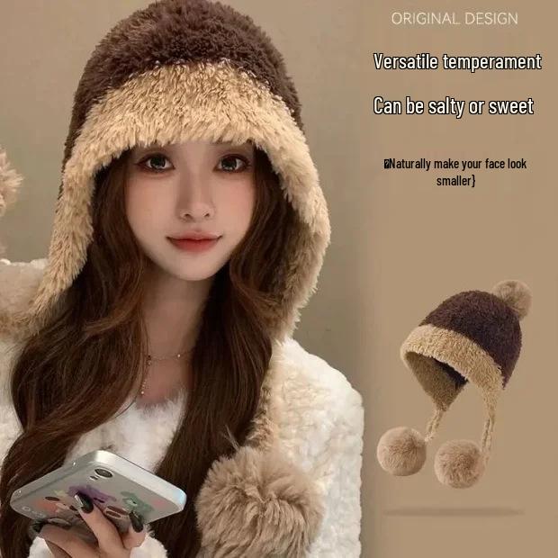 

Women s Winter Fleece-Lined Balaclava with Plush Ear Protection - New Fashion