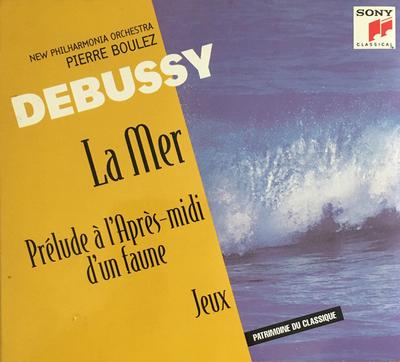 CD NEW PHILAHRMONIA ORCH; BOULEZ - Debussy;La Mer/Prelude a L' MYK37261 Sony Classical 1996 France Classical Used