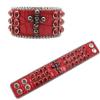 Gothic Style Hip-hop Punk Trend Rhinestone Bracelet Design Diamond PU Leather Bracelet