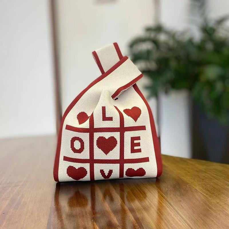 

Корейский Шик Простая Ретро Ажурная Вязаная Сумка-Тоут Сумка Через Плечо Женская Жилетка Сумка Открытый Верх Пряжа Сумка Сумка для Покупок Отправка