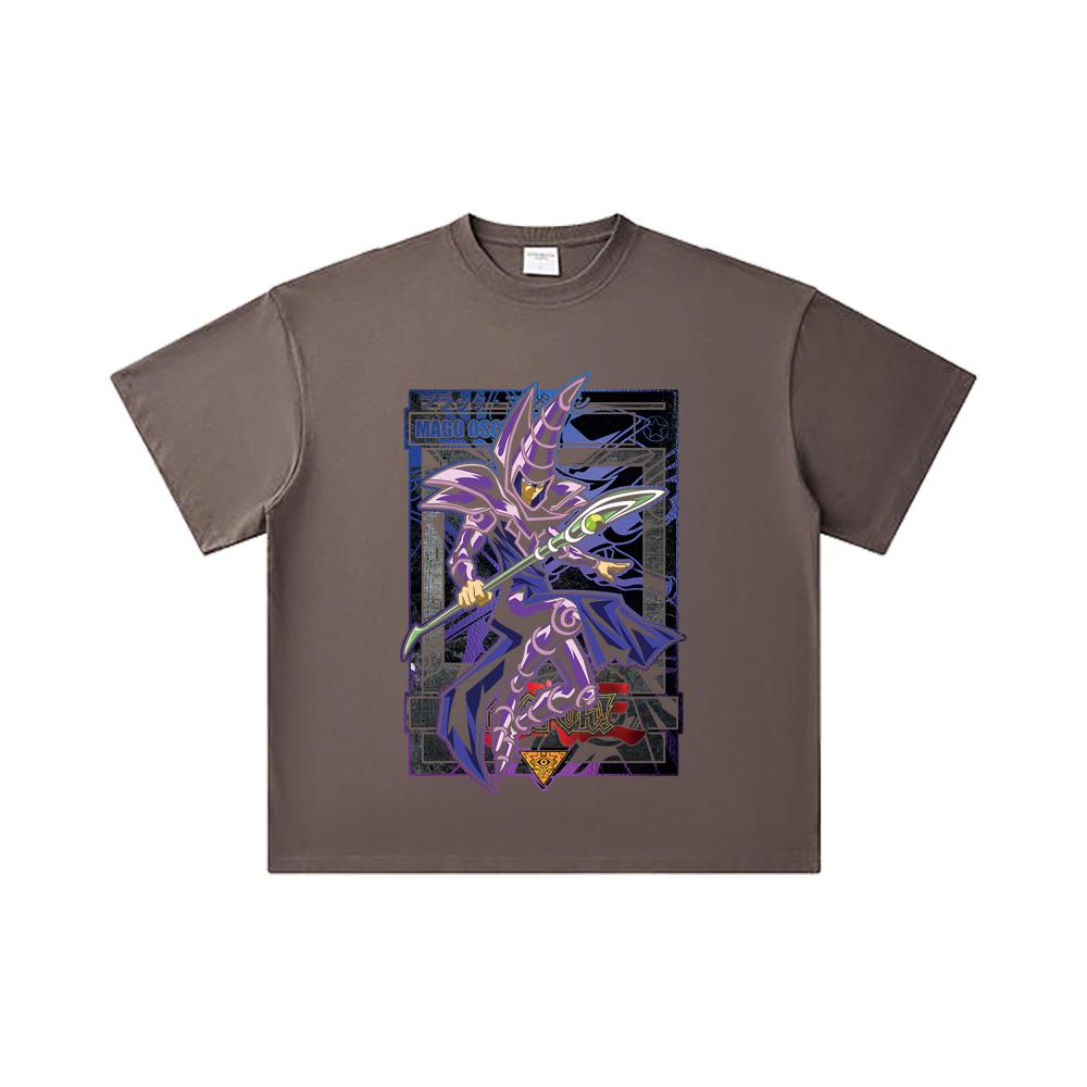 260 GSM Double Yarn 32 Count 100% Cotton Yu-Gi-Oh V5 Mago Oscuro Print Unisex Heavy Cotton T Shirt