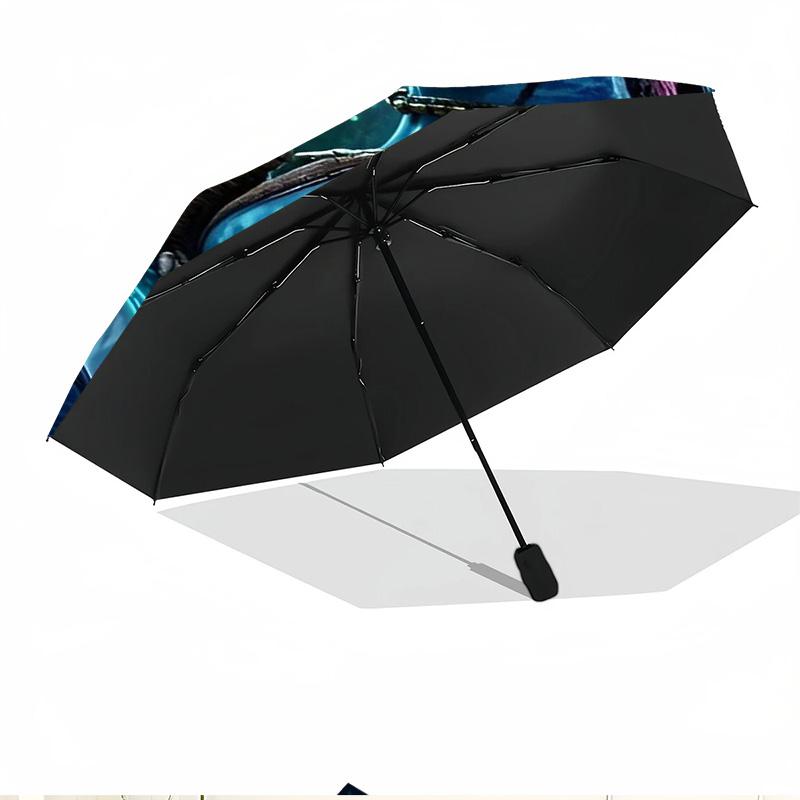 Avatar Print Automatic Open Close Umbrella, Portable Foldable Umbrella, for Outdoor Commute Camping Trip, Ideal Birthday Gift