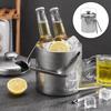 304 Stainless Steel Bar Insulated Ice Bucket 3.0/1.3 L Drink Chilling Barrel  KTV