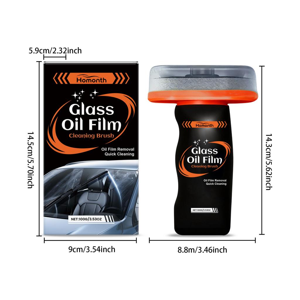 100g Car Windshield Glass Water Rain Repellent Auto Glass Windshield Cleaner Anti Fog Car Oil Film Removal Hydrophobic Cleaner