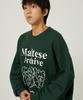 WAIKEI Maltese Archive Line Graphic Sweatshirt Green