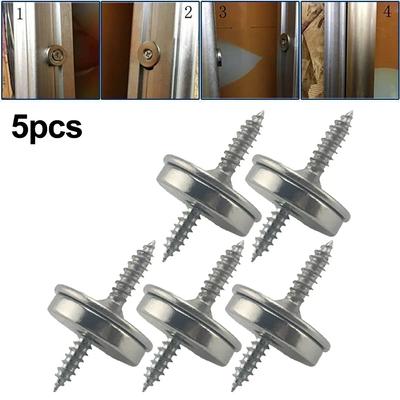 5 Set Magnetisk Skåplås Set Magnet Dörrstopp Köksskåpsdörrlås Dörrstängare Garderobsskåp Möbelbeslag