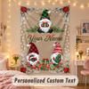 Wall Hanging TapestryChristmas Custom Name Print Art For Indoor Home Room Decoration Holiday Gift