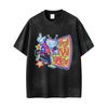 Washed Vintage Game Deltarune Susie Kris Ralsei Funny Graphic Tshirt Men Women Casual Humor Oversized T Shirts Otaku Lover Gift