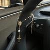 1pc Steering Wheel Rosary Ornament | Rosary Car Pendant Accessory | Car Decor | Car Pendant | Unique Fashion Car Pendant Decoration