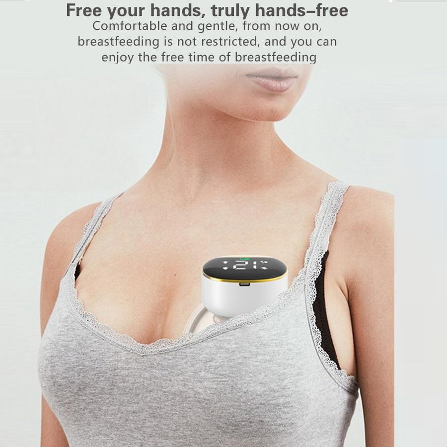 Pompă de sân reîncărcabilă, portabilă, fără fir, anti-reflux, lapte matern, cu mâinile libere, pompă de sân inteligentă, portabilă, extractoare de lapte, pompă
