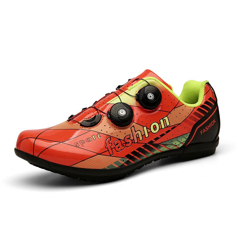 

Road Lock Bicycle Riding Shoes Mountain Bike Lock Shoes Unlocked Shoes Spinning Bike Hard-soled Cycling Shoes Men and Women 47