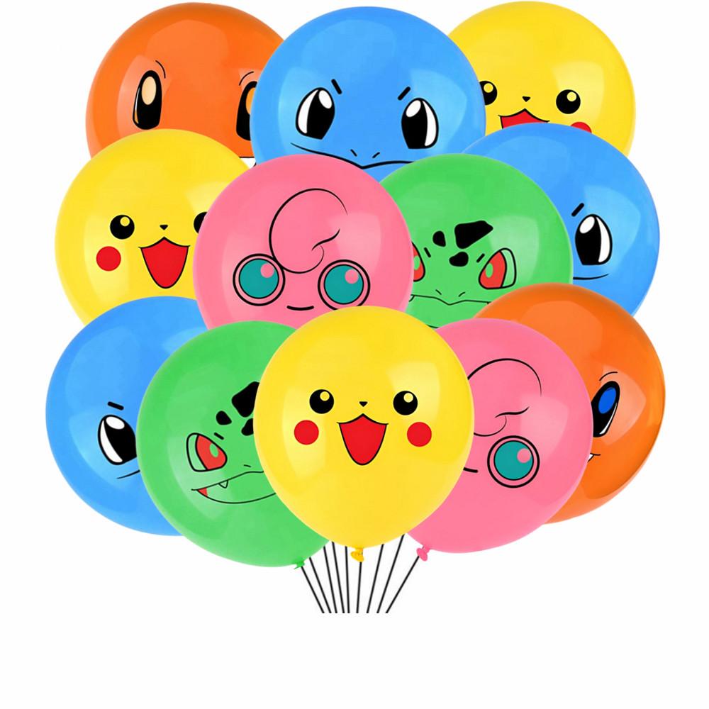 3/2/1Pack pokemon Latex Balloons Birthday Party Supplies Cartoon Pikachu Balloon Baby Shower Kids Favor For Party Decorations