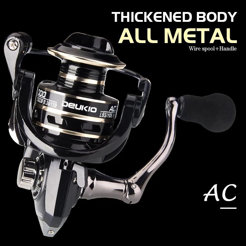 New Fishing Reel 5.2:1 Gear Ratio, 22LB Max Drag, Metal Rocker, Smooth Casting, High Speed Spool Spinning Fishing Reels Carp Fishing Wheel