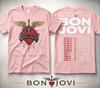 Forever Tour 2026 Bon Jovi doppelseitig bedrucktes T-Shirt, Herz-, Dolch- und Flügelgrafiken, für Rockmusikfans, Alltag, Kinderbett