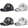 Graffiti Printed Baseball Cap Unisex Multicolor Sun Hat Fashion Duck Tongue Cap