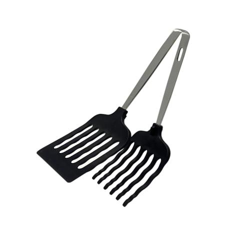 Tanabe Metal Multi-Grill Tongs, Medium, Black, 2020