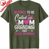 Blessed To Be Called Mom Grandma  Great Grandma TShirt Womens  Mens Retro Graphic Tee with Floral Lettering Clothes