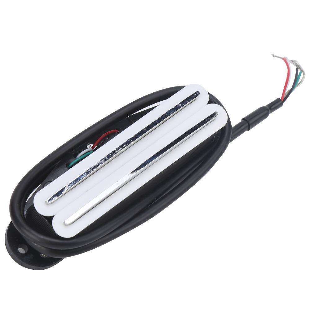 2PCS White And Black Electric Guitar Pickup Metal + ABS Guitar Accessories Electric Guitar