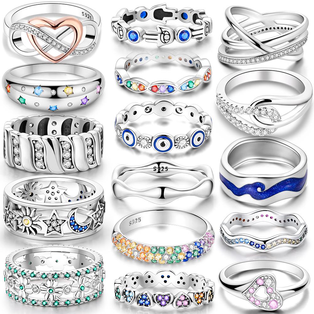 KupferUnendliche Liebe Ring Original Luxus Design Zirkon Fingerringe Für Frauen Hohe Qualität Hochzeits Schmuck Geschenk