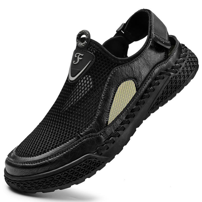 2025 Men s Breathable Water Sandals: Versatile Beach  Mesh Shoes 42