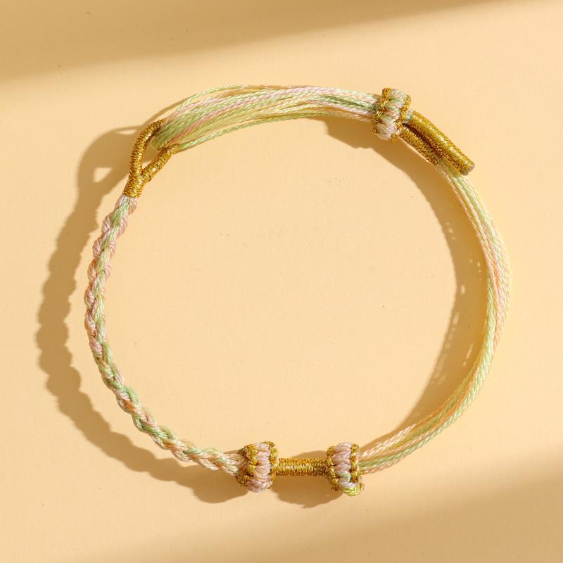 Handmade Dragon Boat Festival Bracelet: Five-Color Woven Rope with Zongzi Tassel – Ornament for Kids & Adults, Perfect Festival Gift