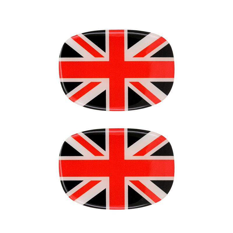 Union Jack Rukojeť opěradla sedadla 3D nálepka Epoxidová dekorativní nálepka Ochranná fólie pro Cooper One F56 Příslušenství