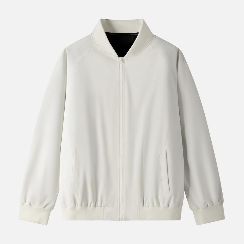 Übergröße Bedruckte Stehkragenjacke Herren Frühling und Herbst und Winter Amerikanische Baseballjacke Herren Arbeits-Top