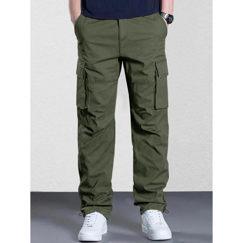 Casual overalls men's spring and summer new retro straight-leg pants versatile trousers