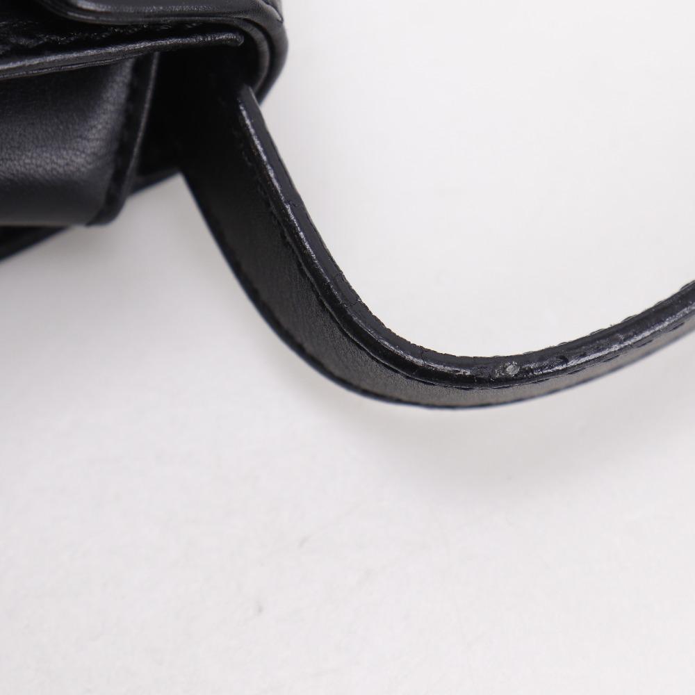 Salvatore Ferragamo Pochette Shoulder Bag DQ-21 5640 2-way clutch black leather Women Used